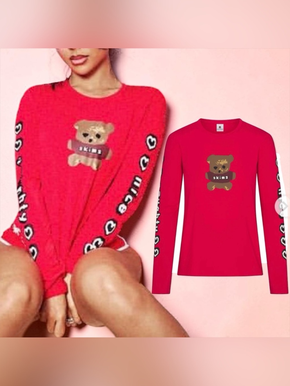 ✨ NWT SKIMS x CPFM Teddy Bear Long Sleeve Tee | NWT | XXS ✨
